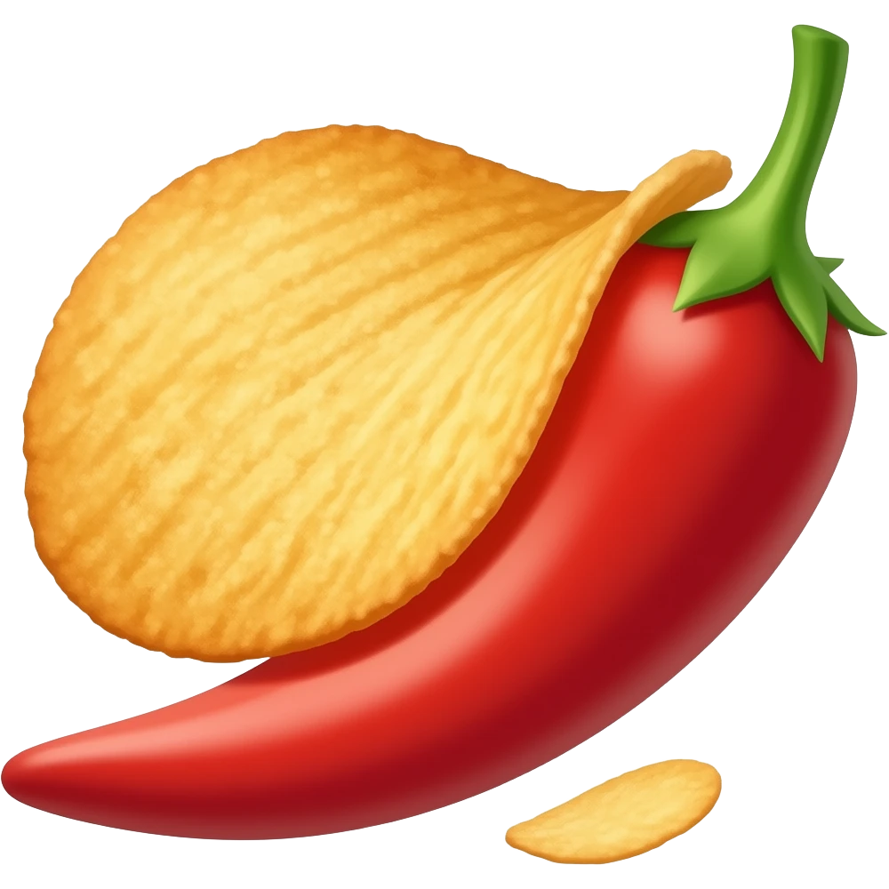 spicy red  chips emoji