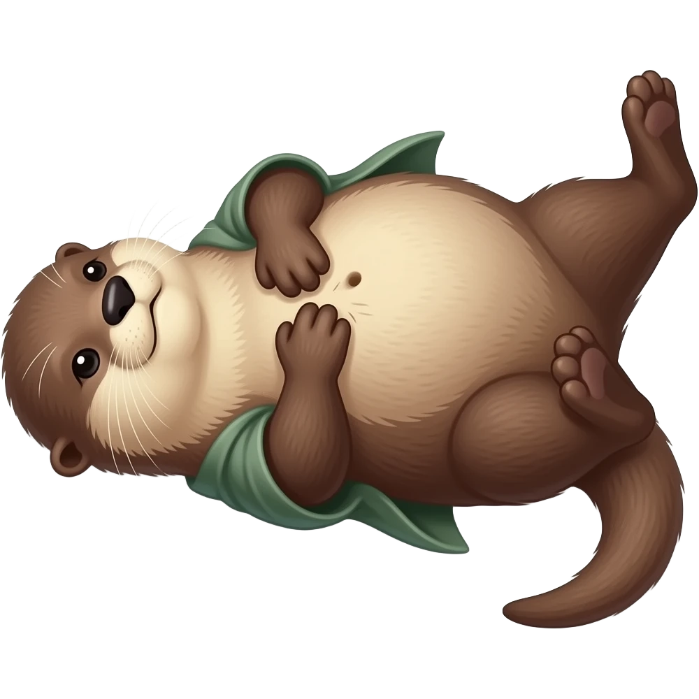 A female cape Otter is laying sprawled on her back,intense scratching in her Bellybutton to soothe an inch,Noticing her humongous overfed stomach,she is so stuffed with a heavy food baby,she can not move because her big full Tummy made her too fat. emoji