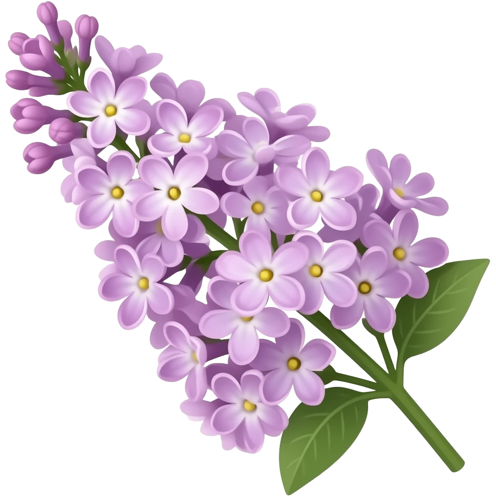 нарисуй реалистичный  Syringa josikaea emoji