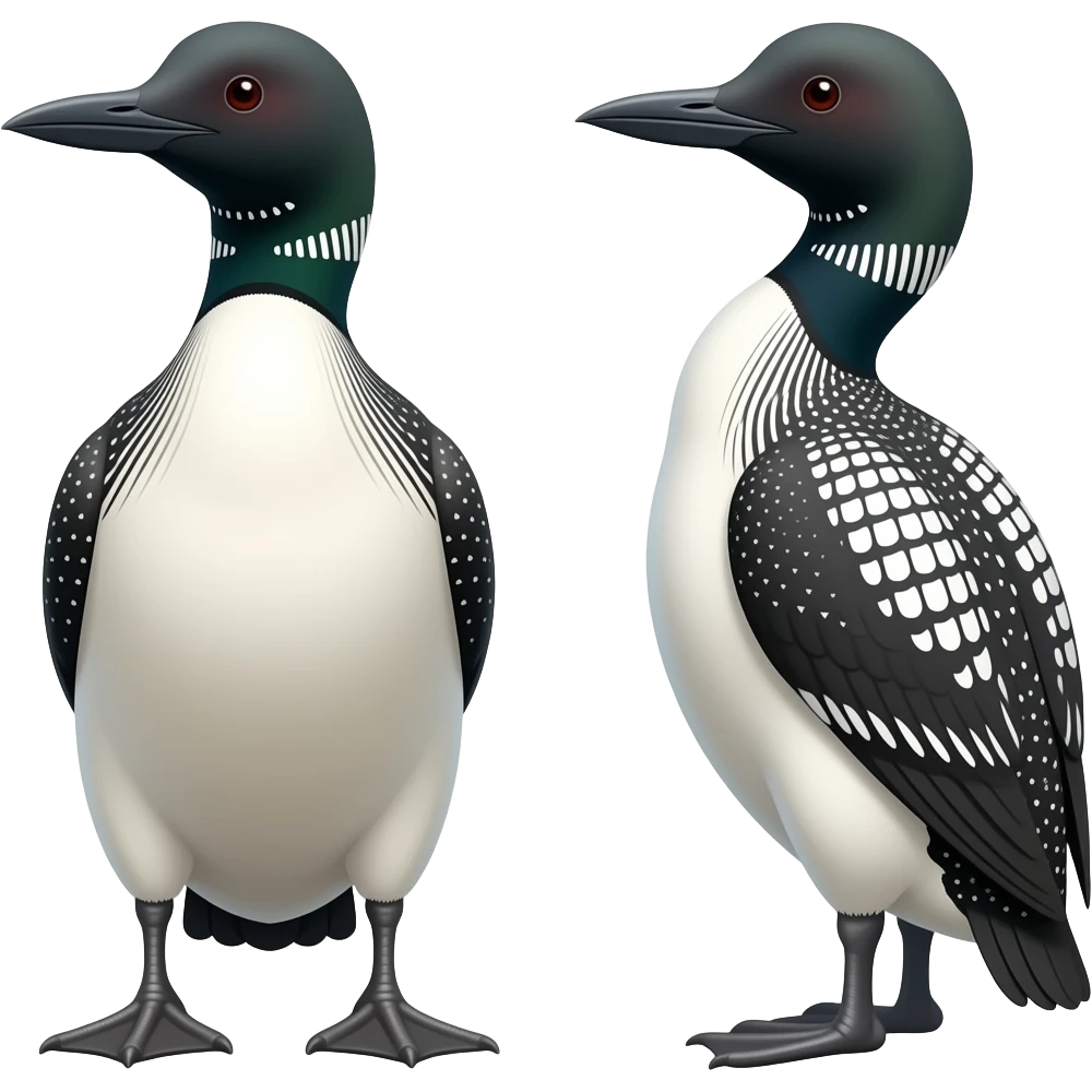Two loons emoji