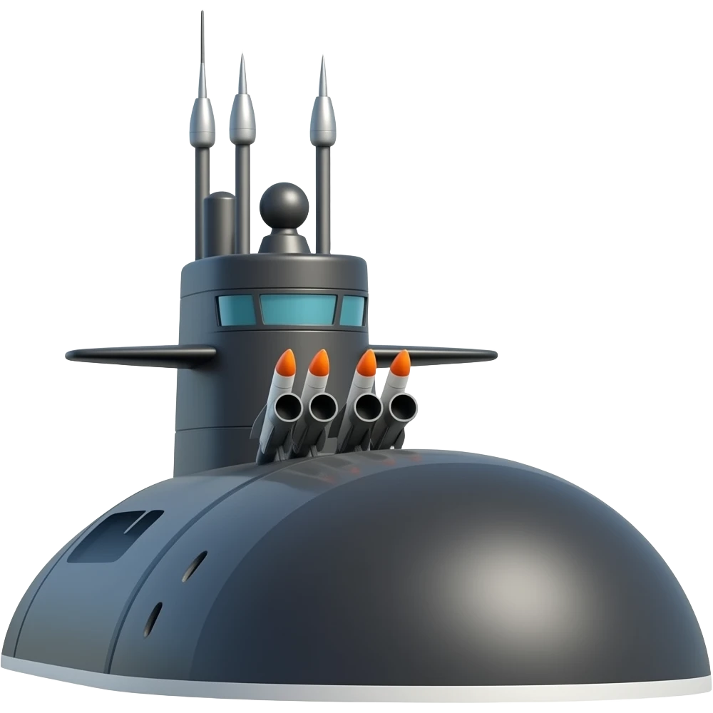 nuclear submarine warship emoji