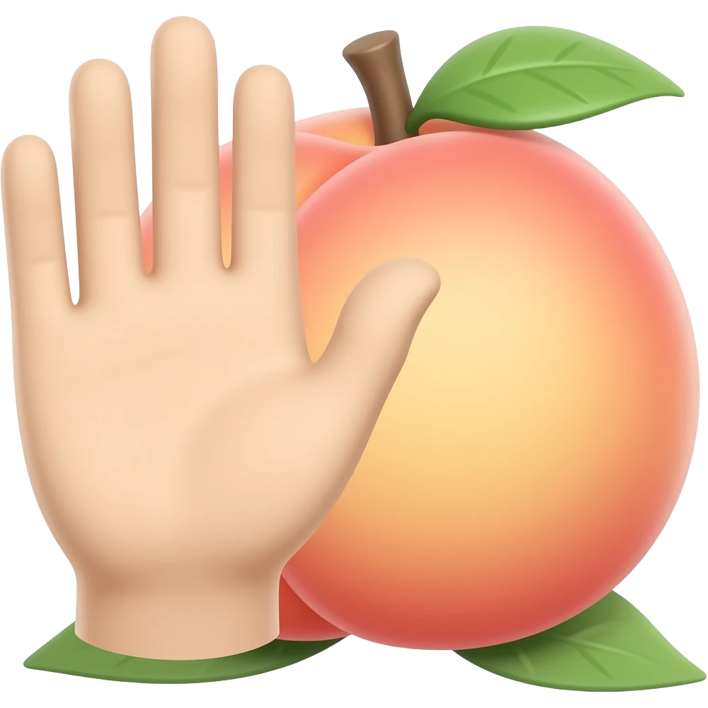 🍑👋 emoji