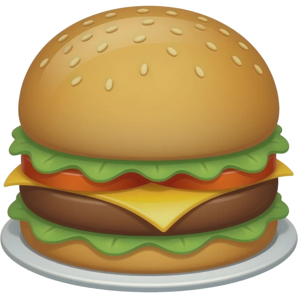 Burger platter emoji