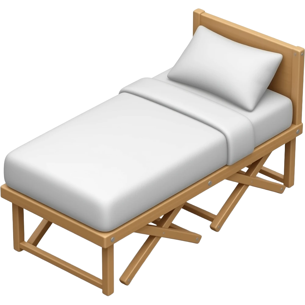 folding cot bed emoji