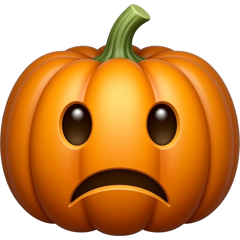 sad pumpkin emoji