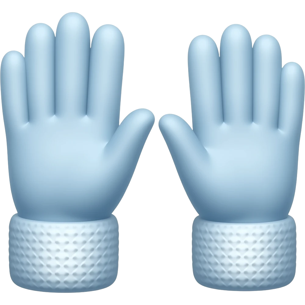winter gloves emoji