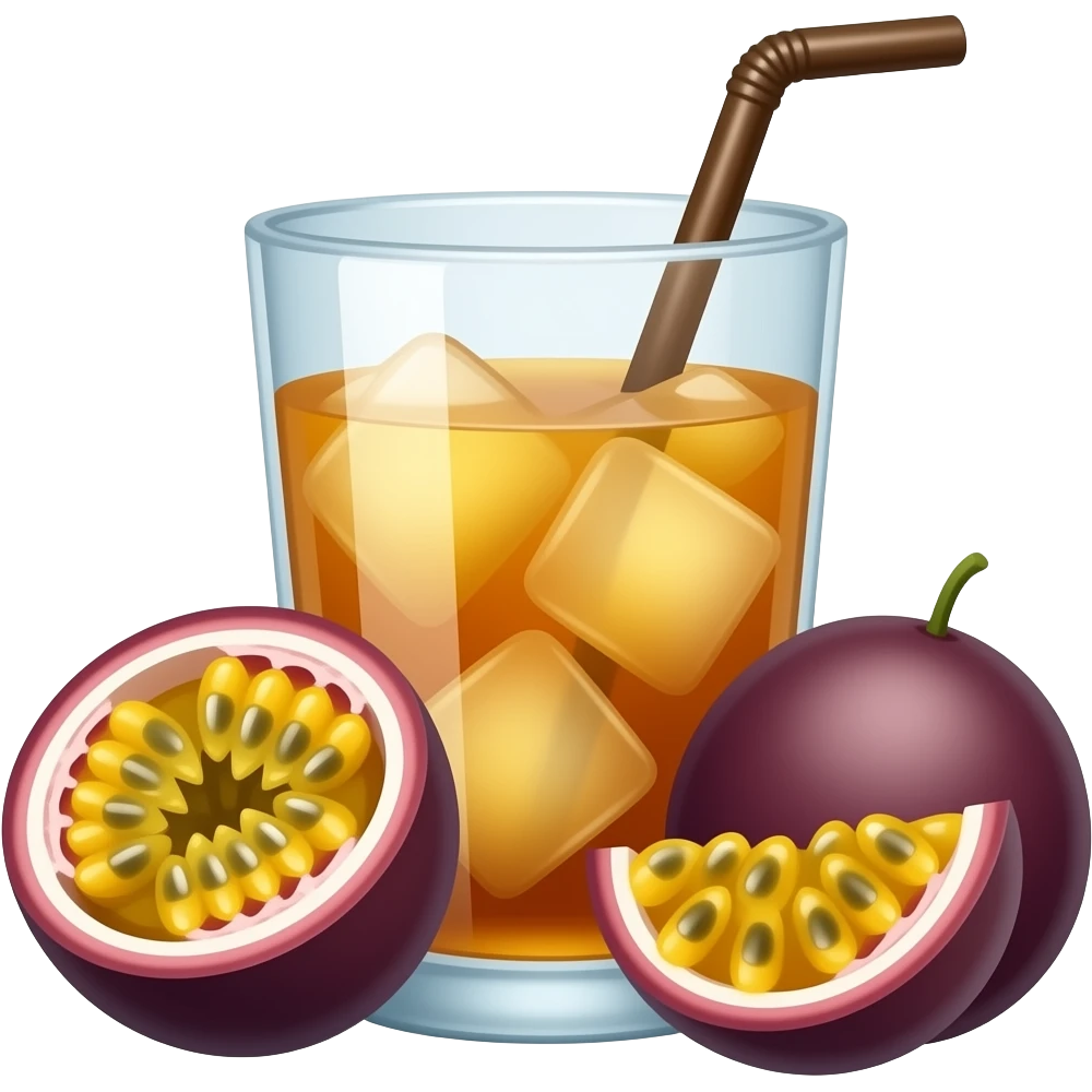 passionfruit ice tea emoji