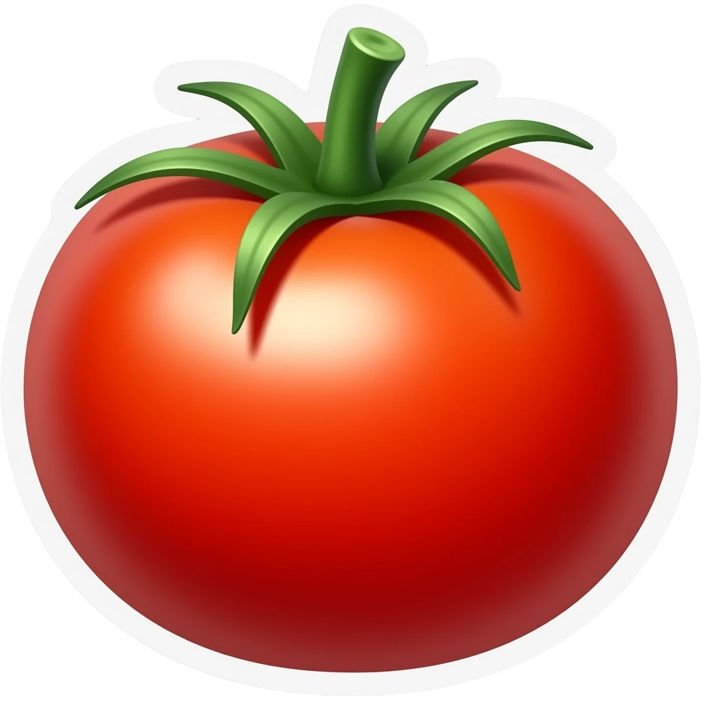 Create a tomato sticker emoji