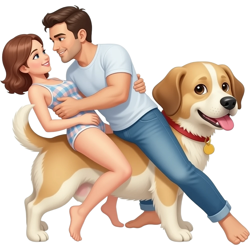 Couple having sex" doggie style emoji