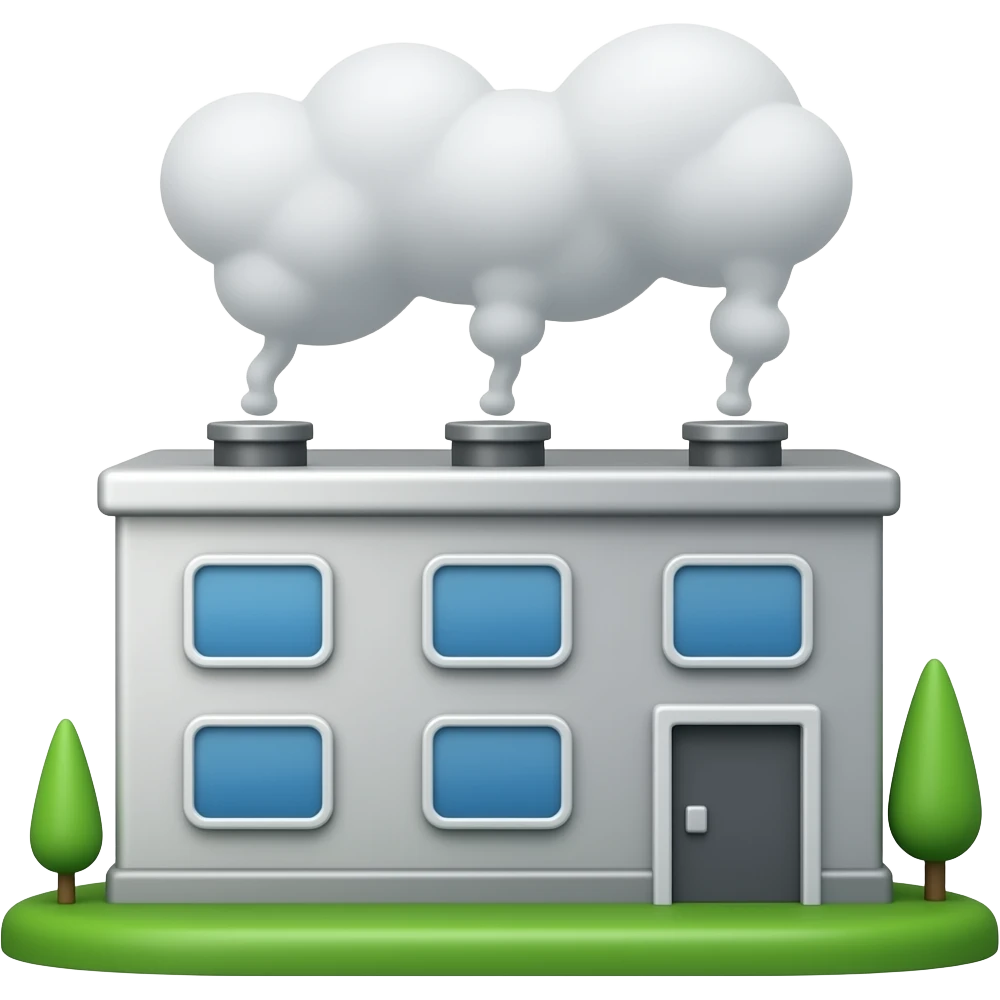 Factory emoji  building no background emoji