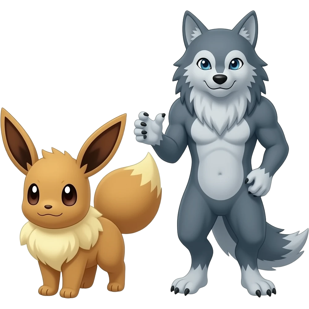 Evoli et loup-garou emoji