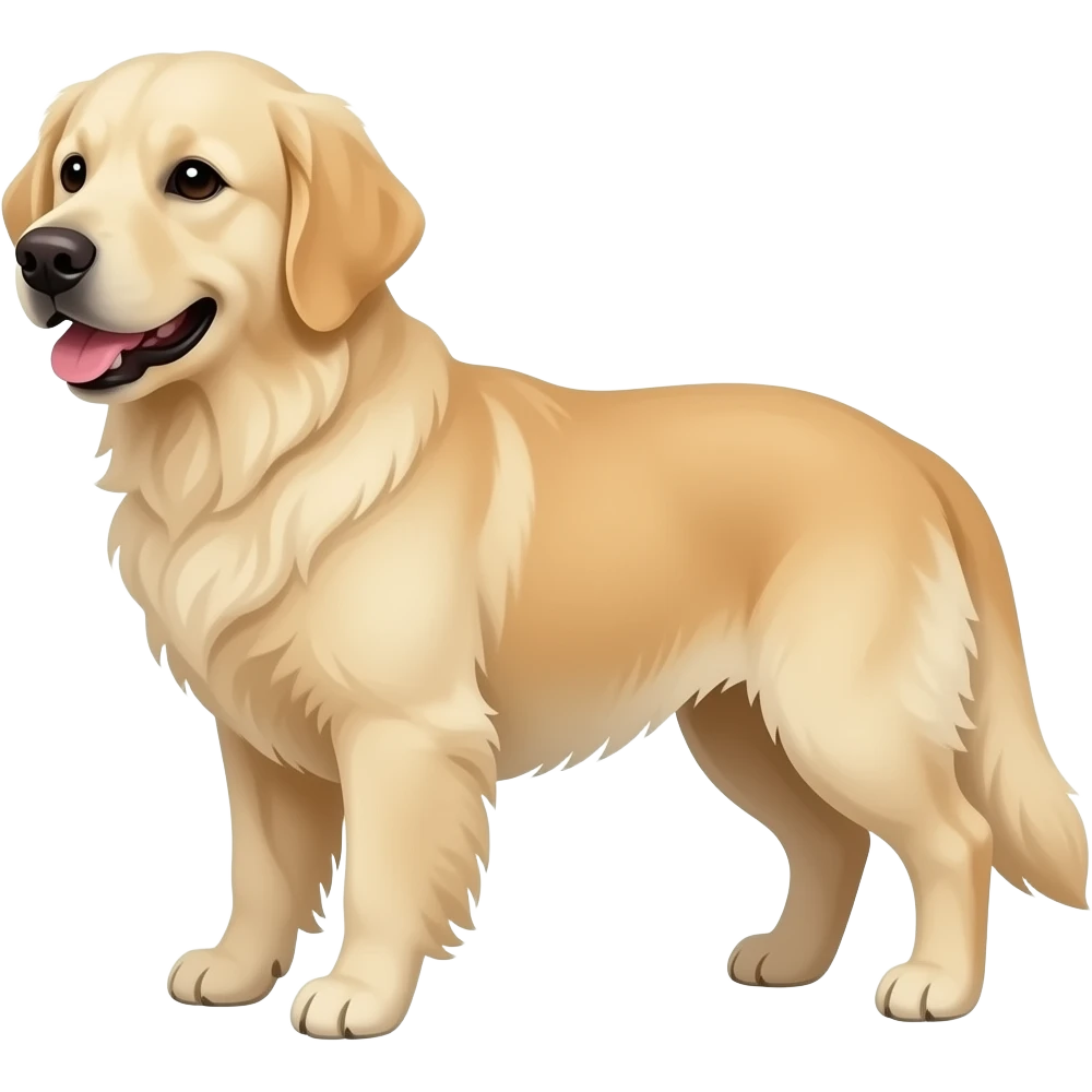 white english cream golden retriever emoji