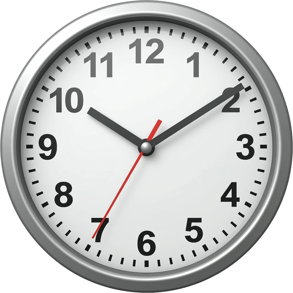 clock 1pm emoji