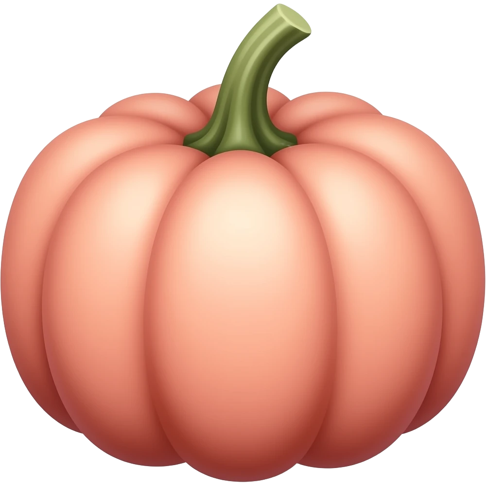 Pink pumpkin emoji