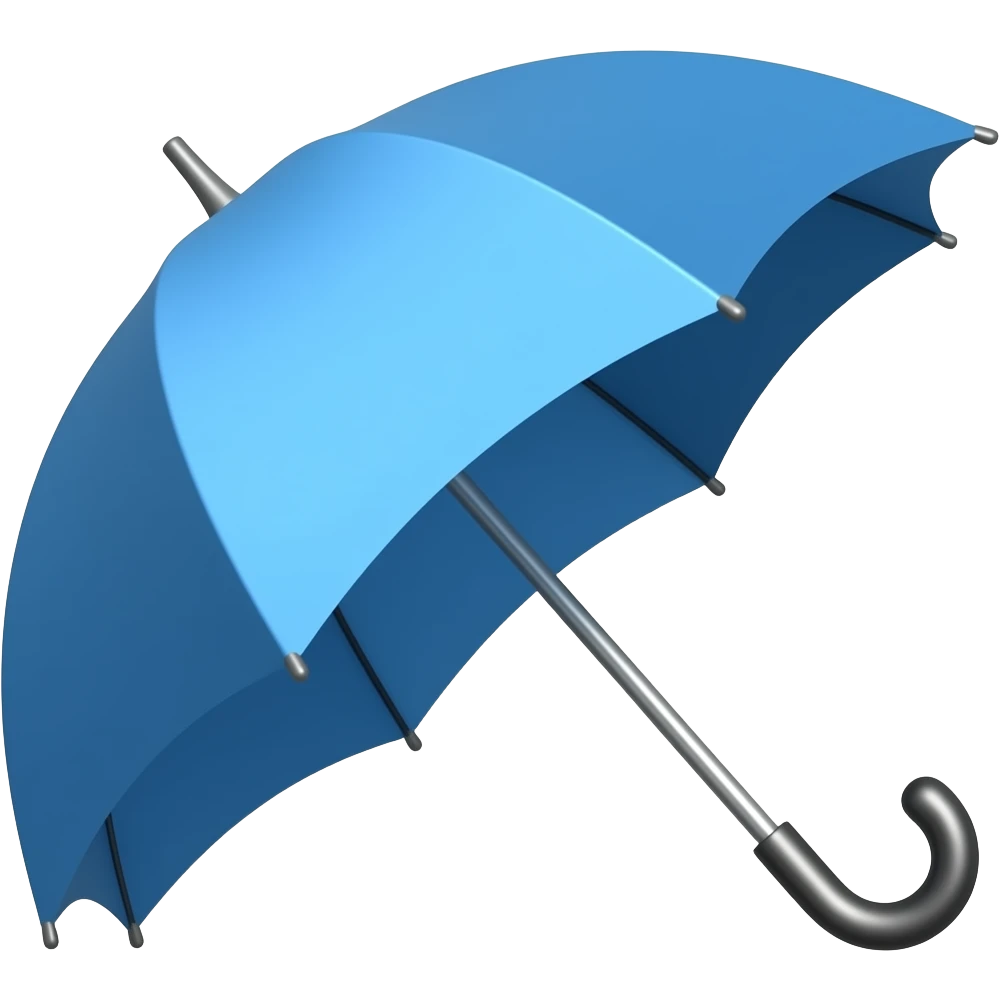 Blue umbrella emoji
