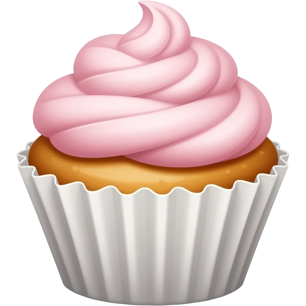 cupcake without topping emoji