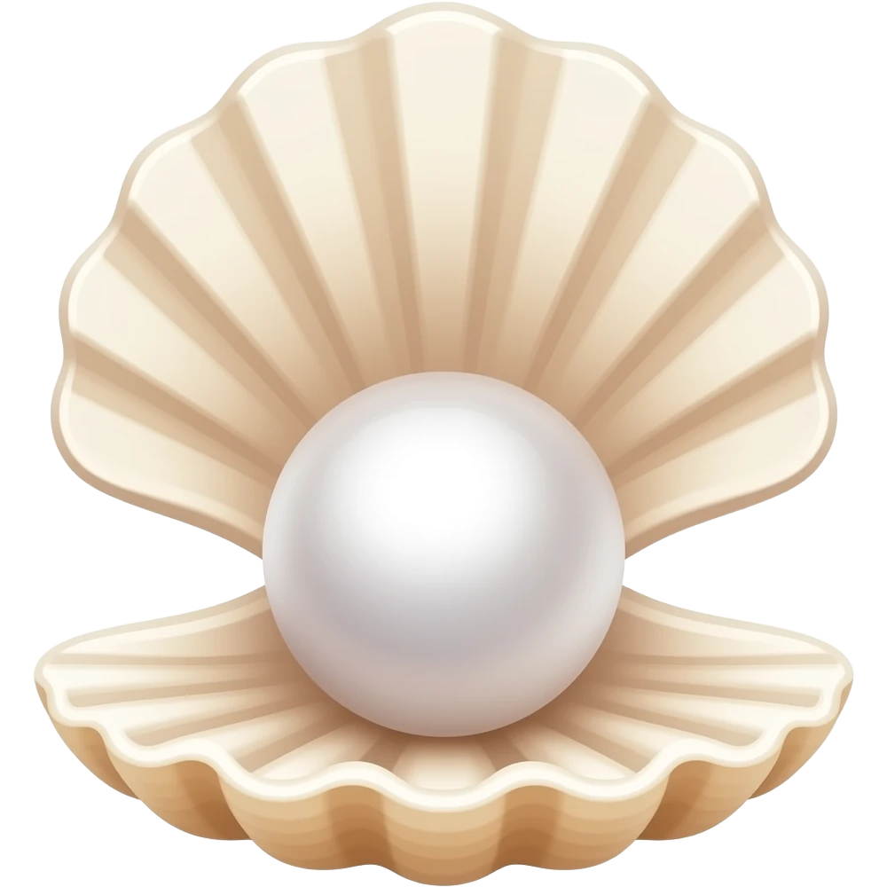 ракушка с жемчужиной emoji