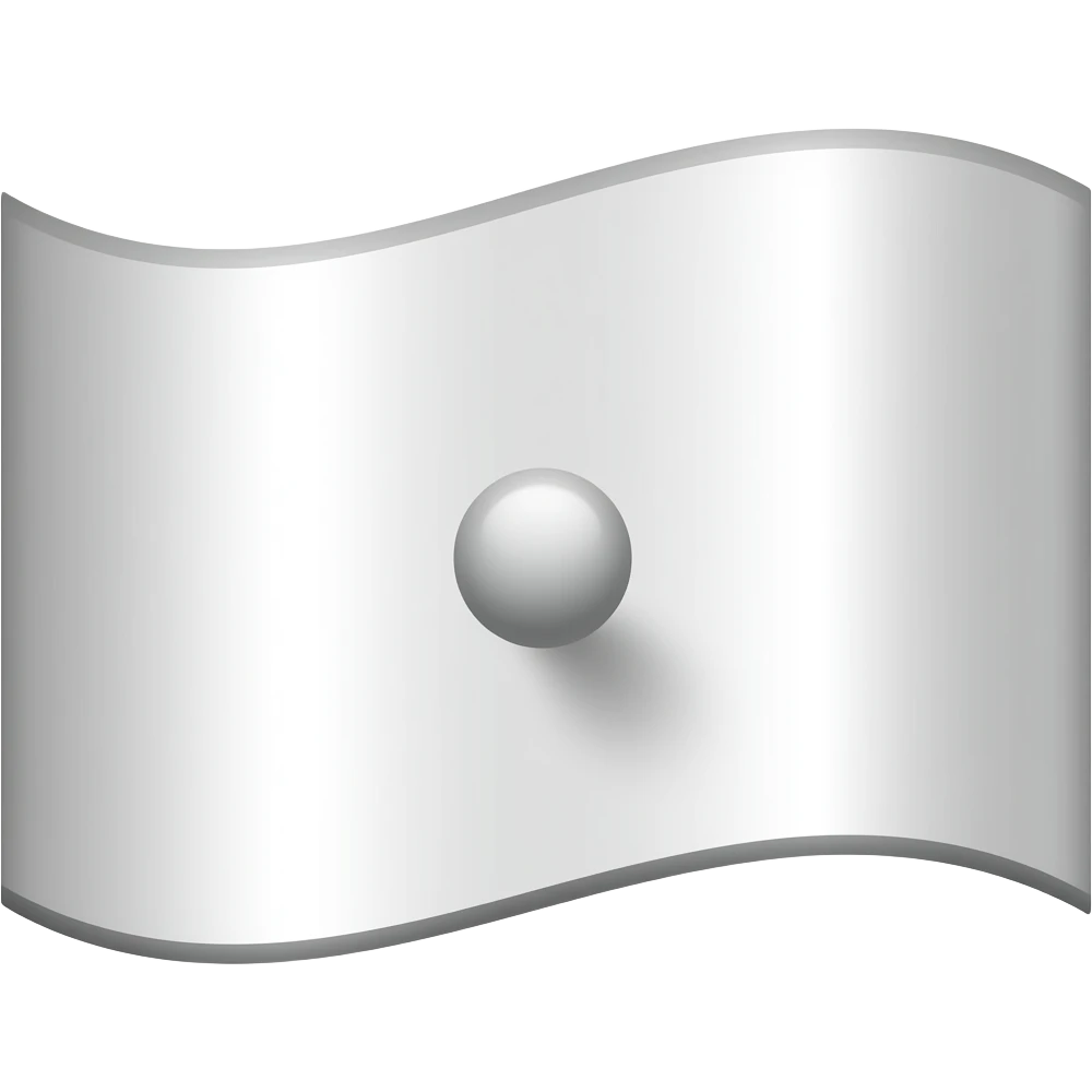 White flag with round push pin on it emoji