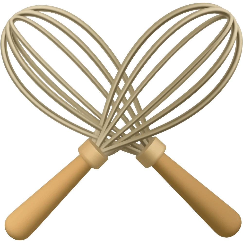 Whisk brown emoji