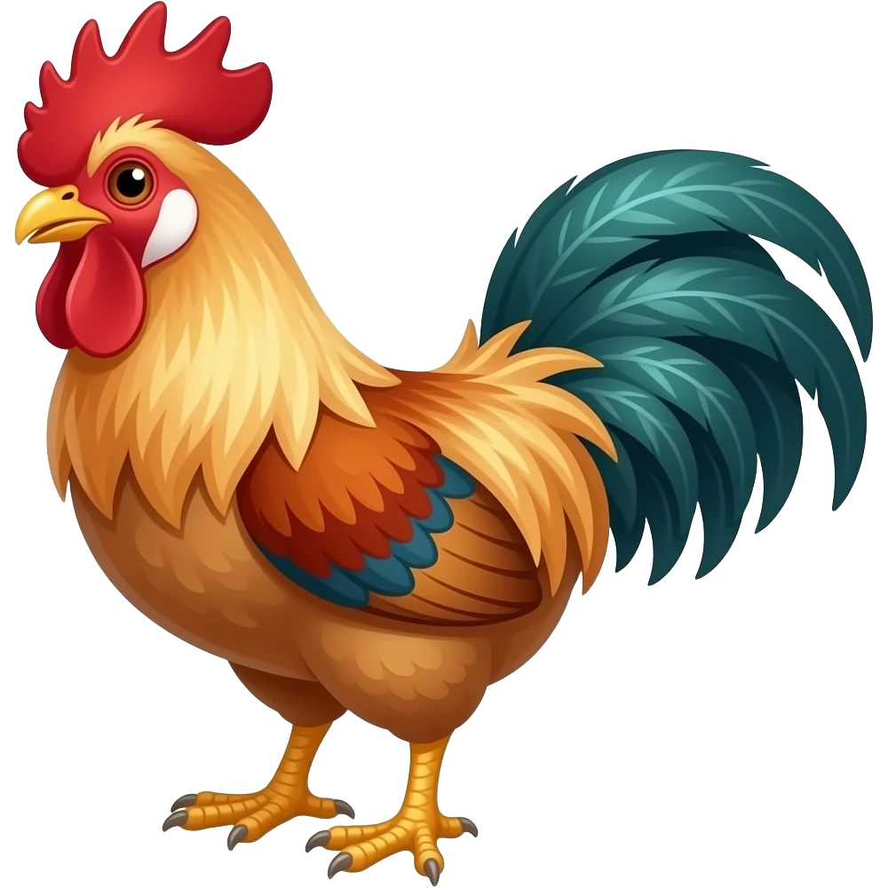Cartoon cockerel emoji