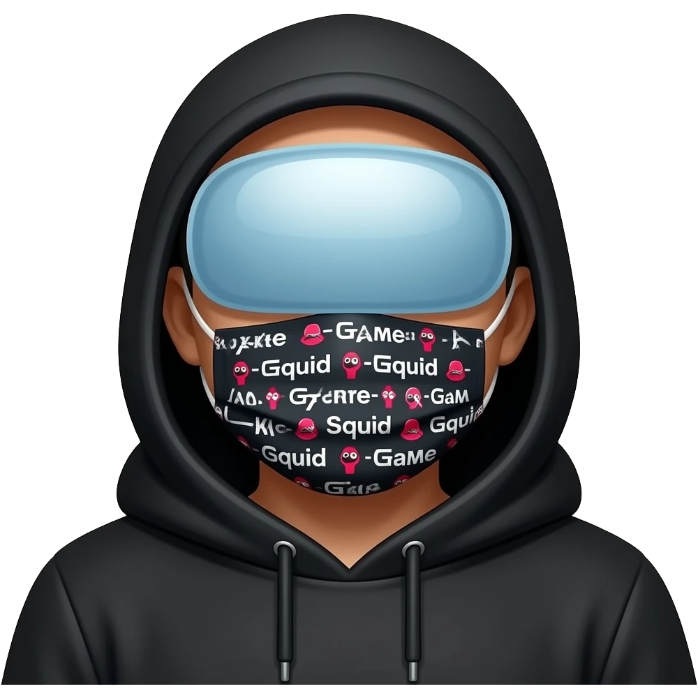 Among us Imposter that looks like frontman from squid game emoji