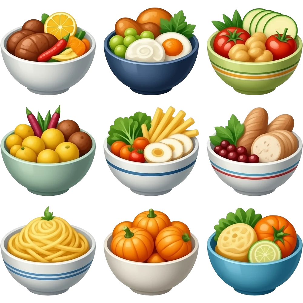 Foods in Bowls emoji