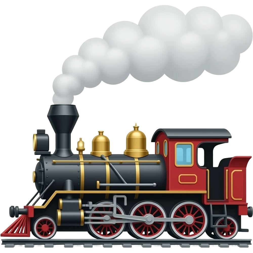 Steam train emoji