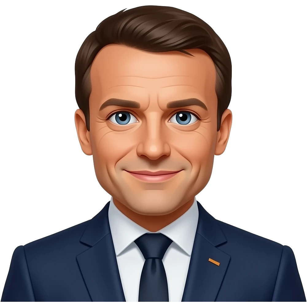 Emmanuel Macron fot sure emoji