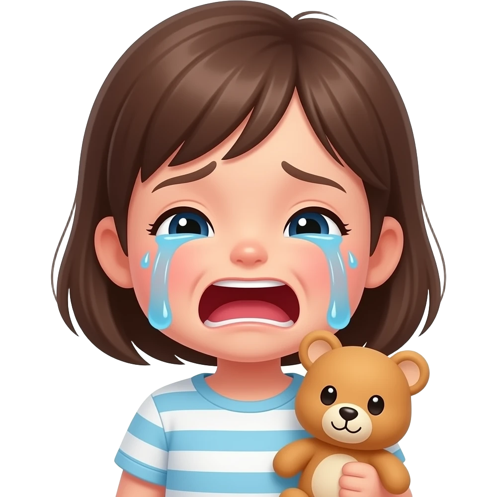 آدمی که داره خیلی گریه می‌کنه بچه باشه emoji