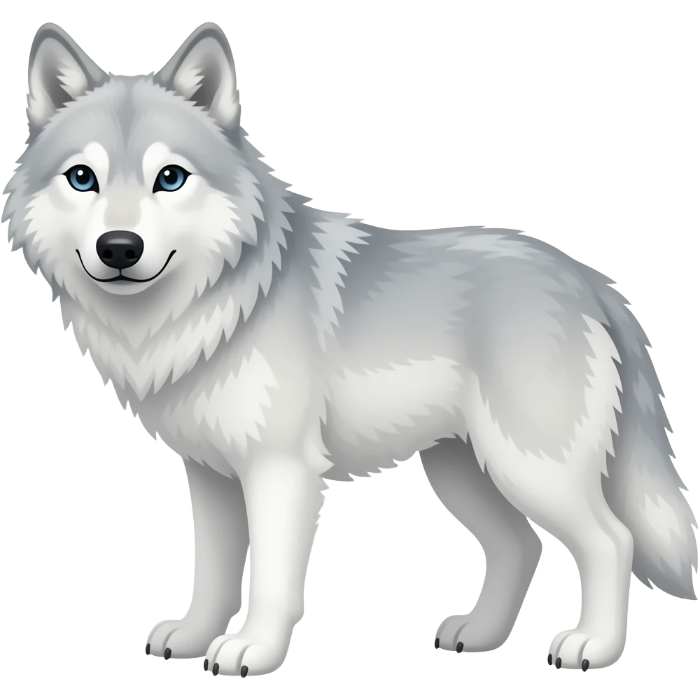 Arctic wolf emoji