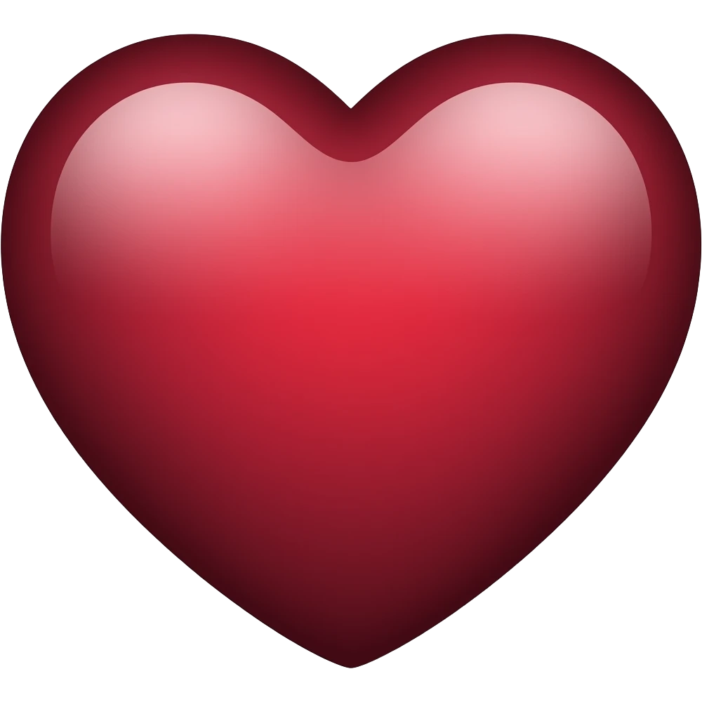 серце бордове emoji