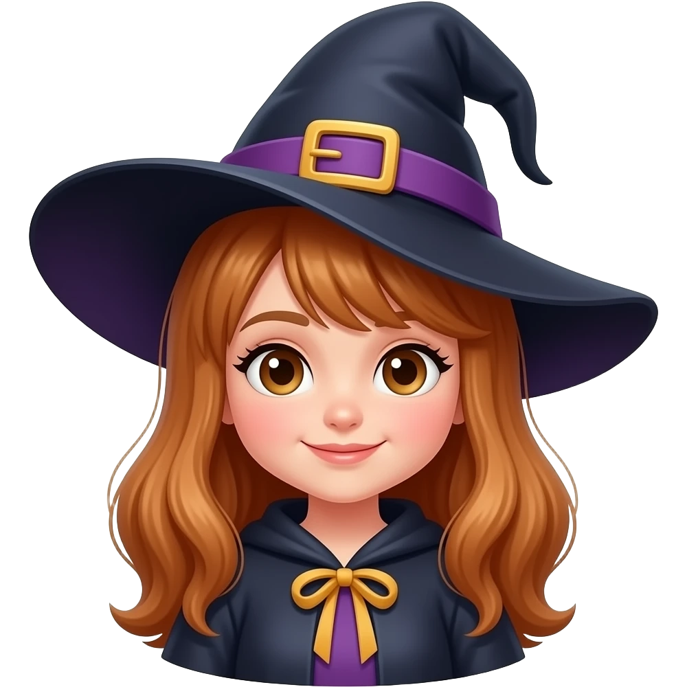 Красивая Девушка ведьмочка emoji
