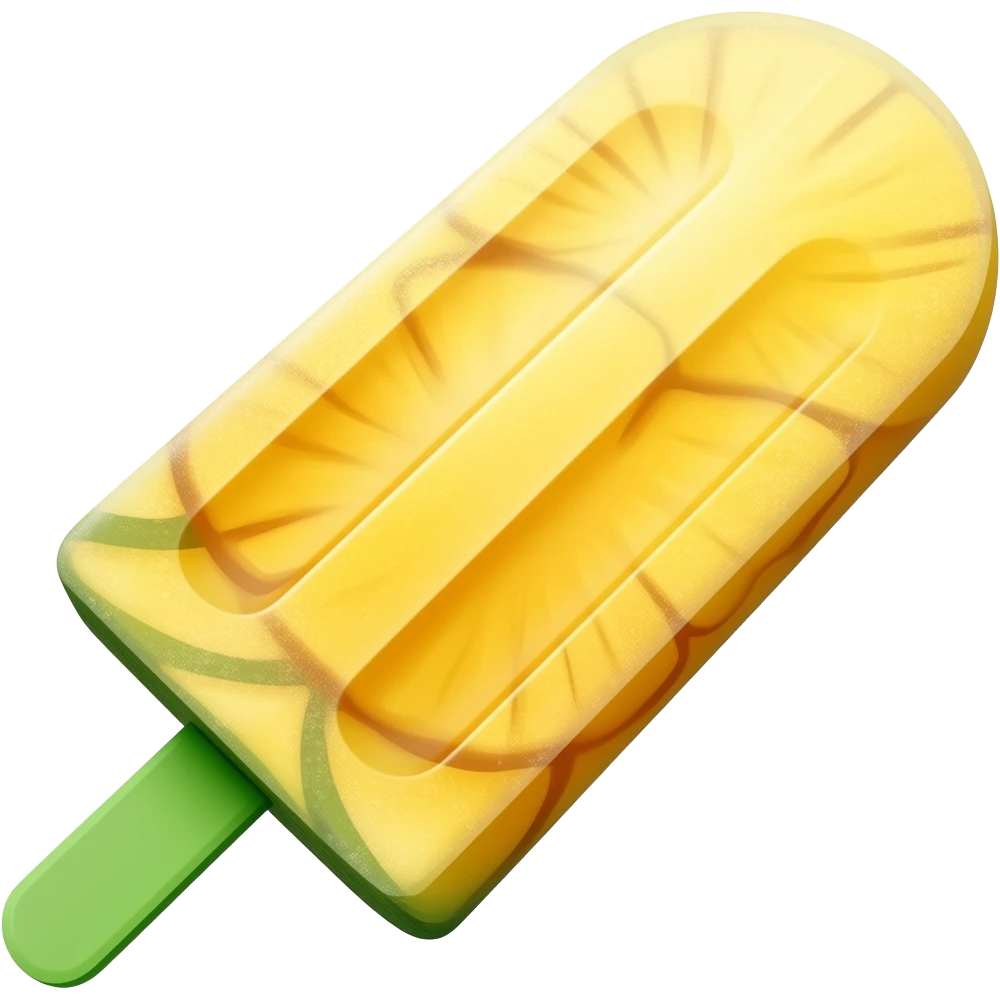 Pineapple popsicle emoji