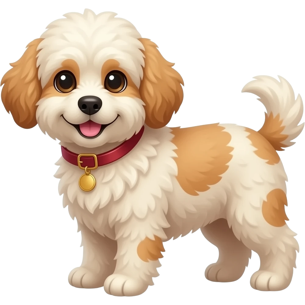 Cockapoo with a potato emoji