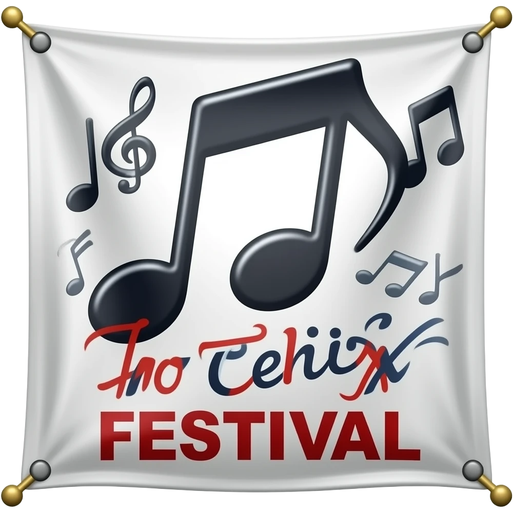 music festival banner emoji