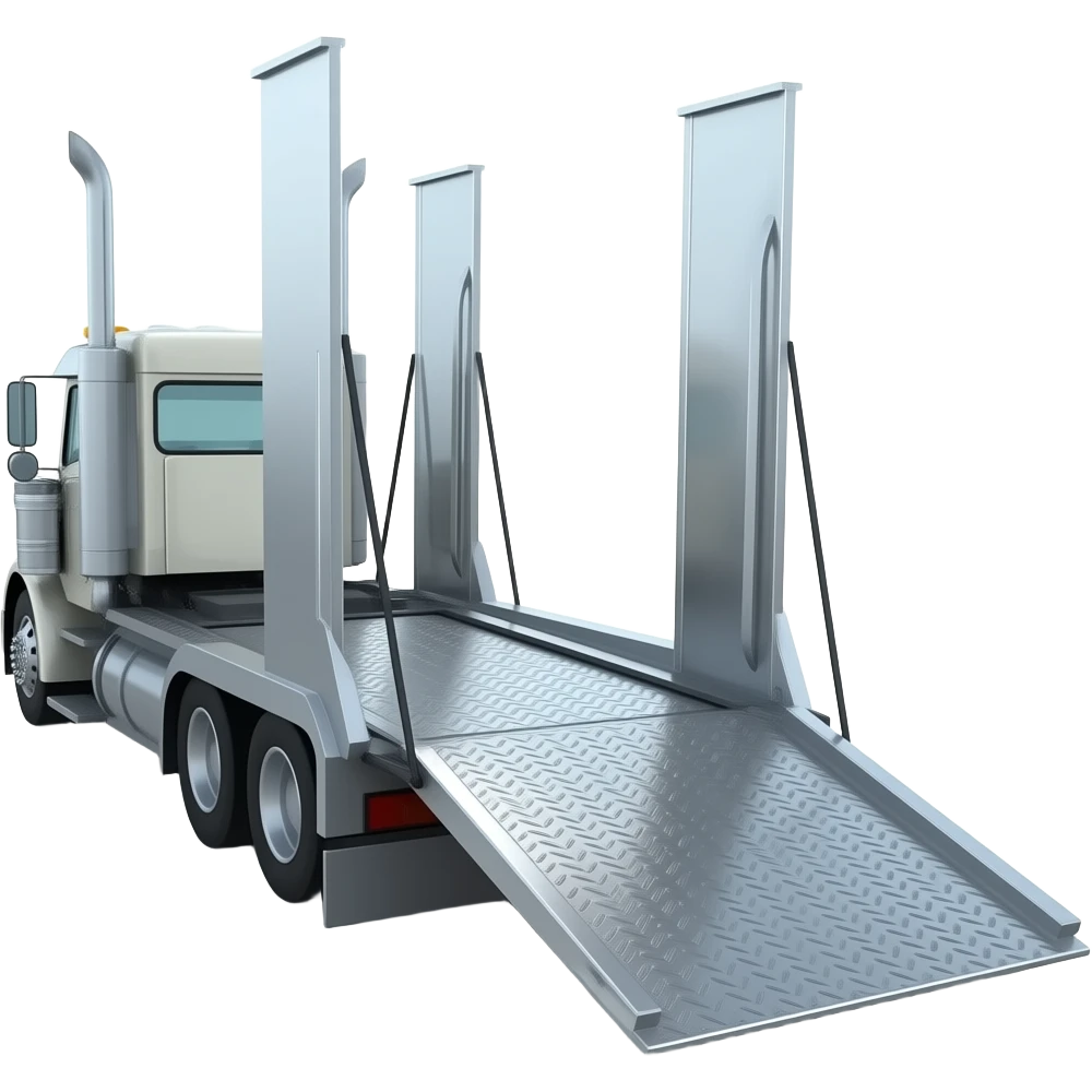 Car carrier Truck side emoji