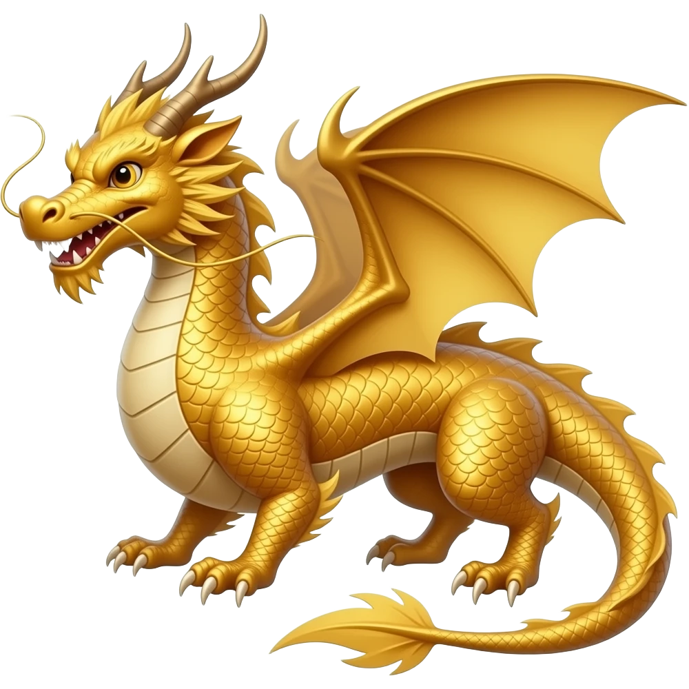 Golden dragon emoji