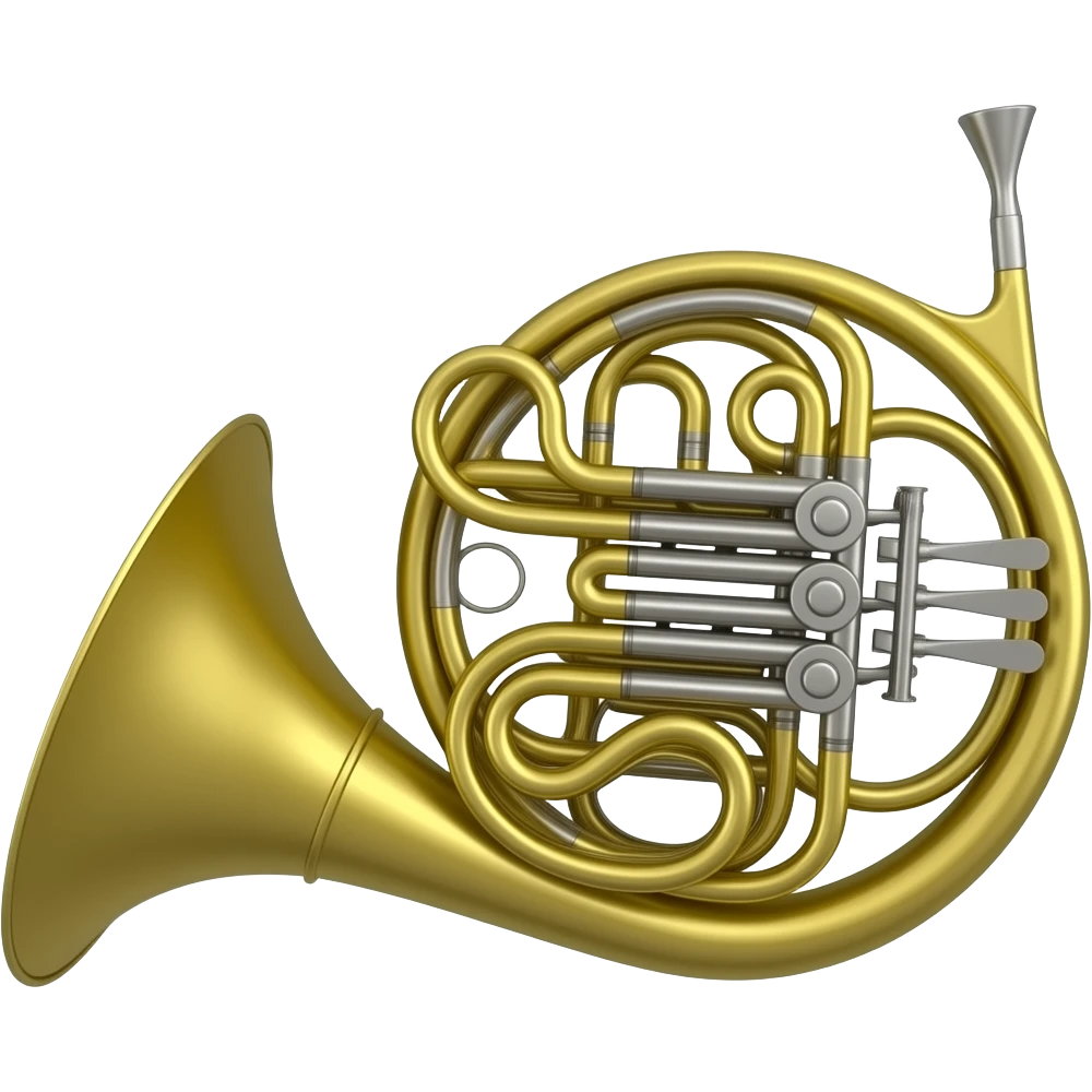French horn emoji