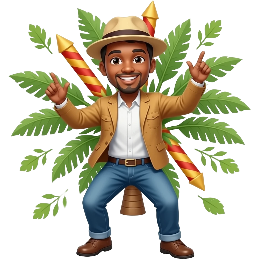 Dançando waka waka emoji