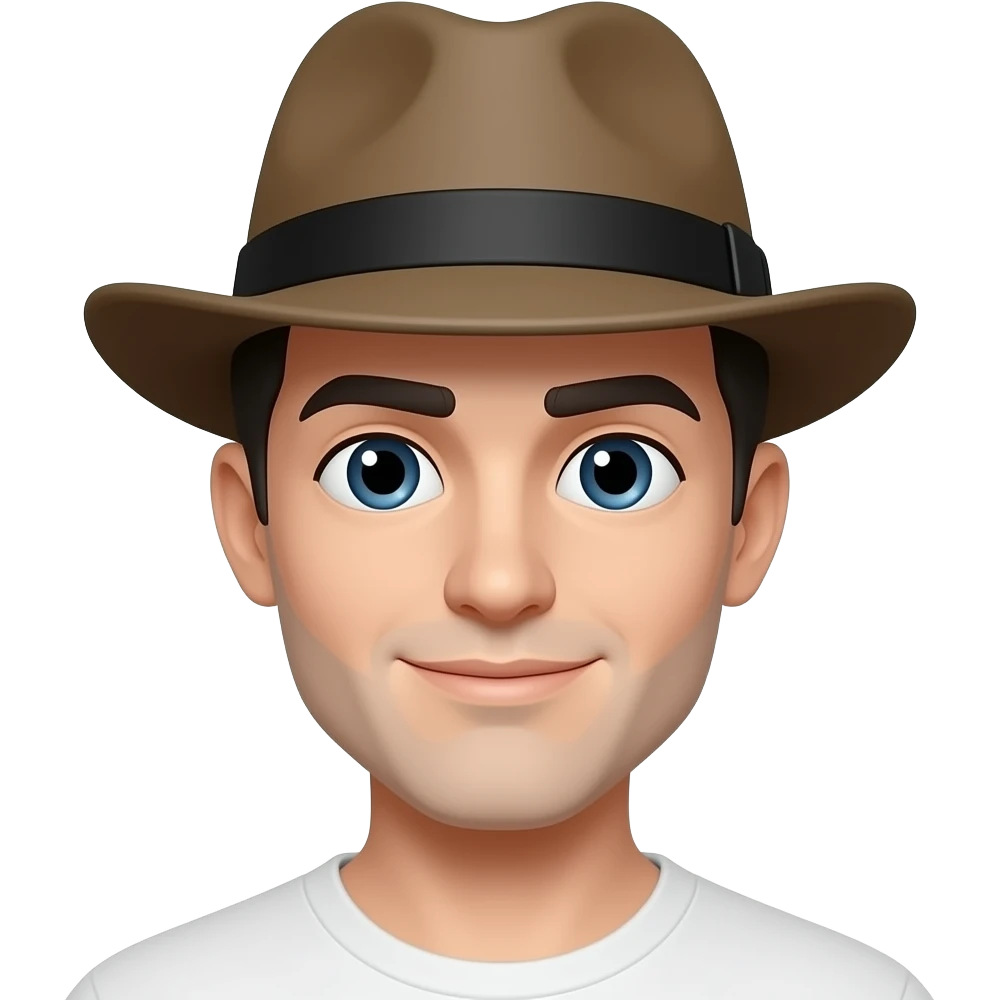 character waring hat emoji
