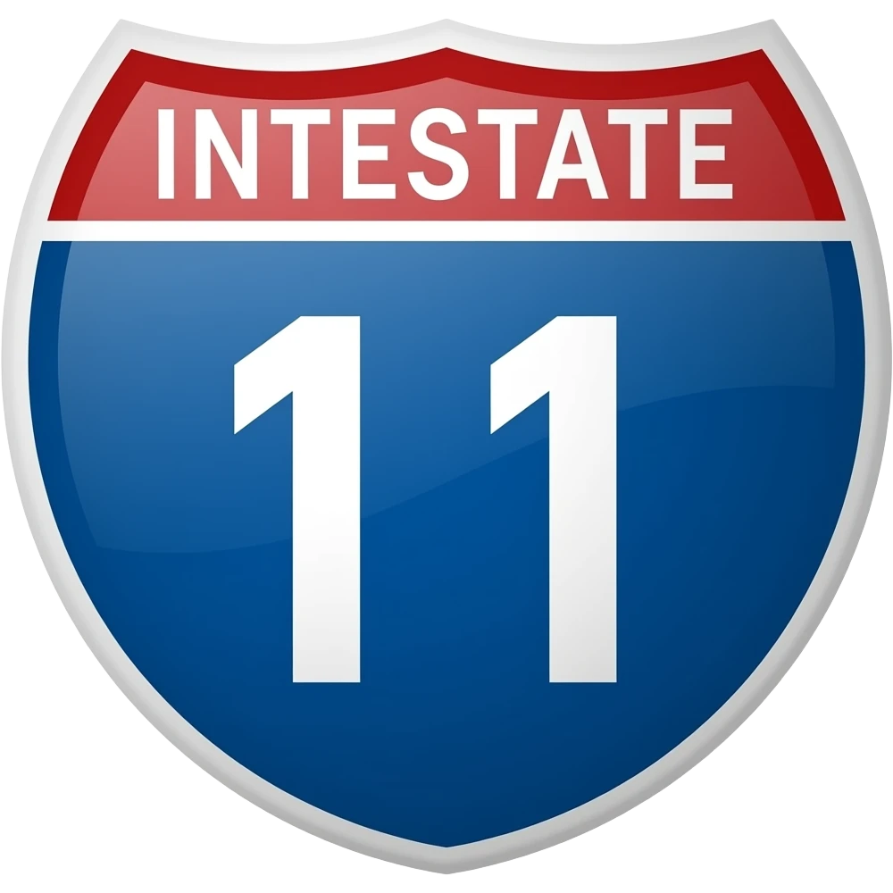 Interstate sign emoji