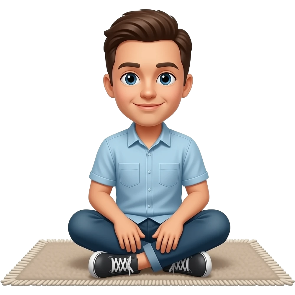 sitting on carpet emoji