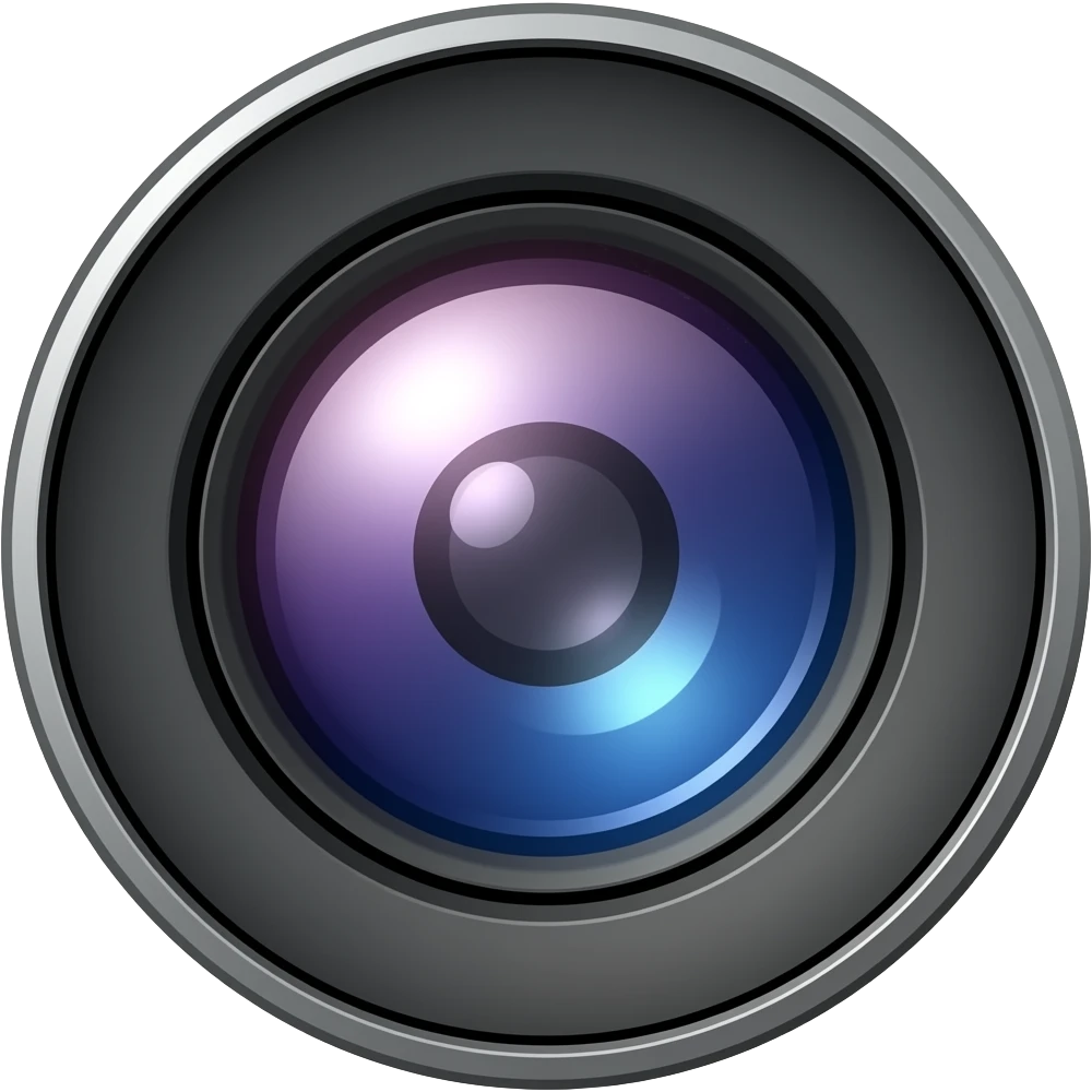 camera lens emoji