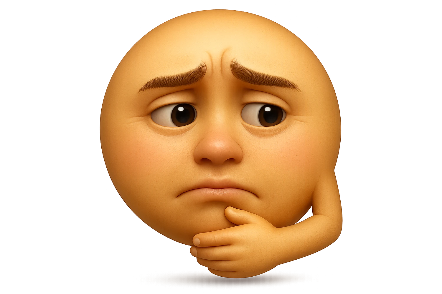 emoji stile iphone che riguarda l'argomento "stipsi/andrò al bagno oggi?", iperrealistico 4k emoji