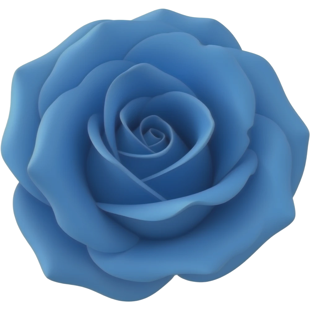 Rosa azul emoji