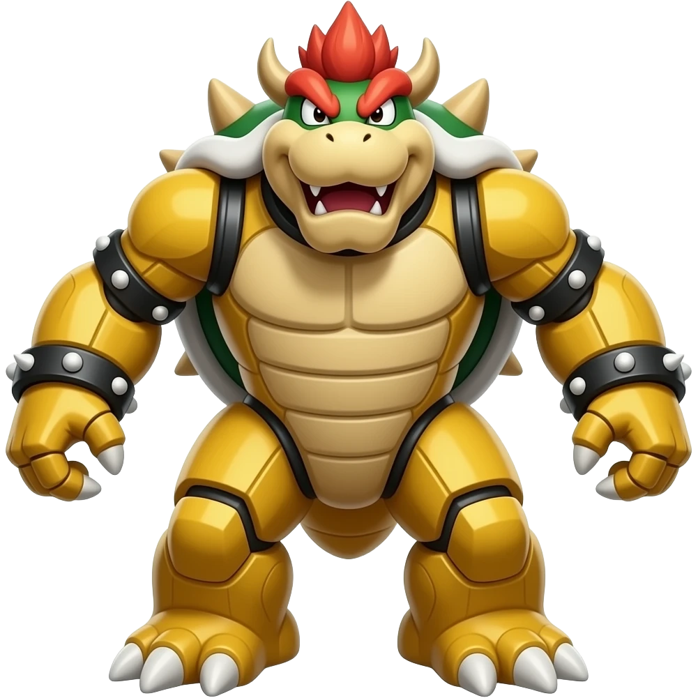 Castle Bowser Transforms into Giant Robot emoji