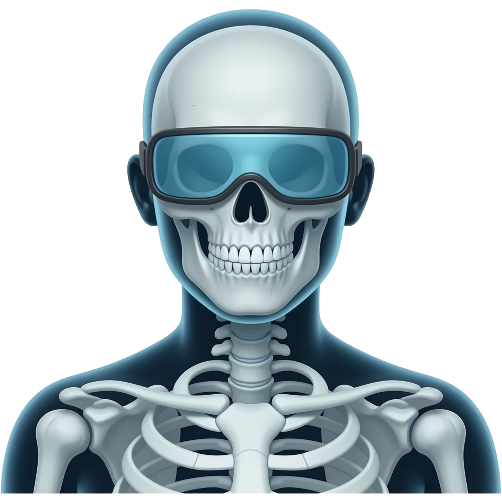 x-ray vision emoji