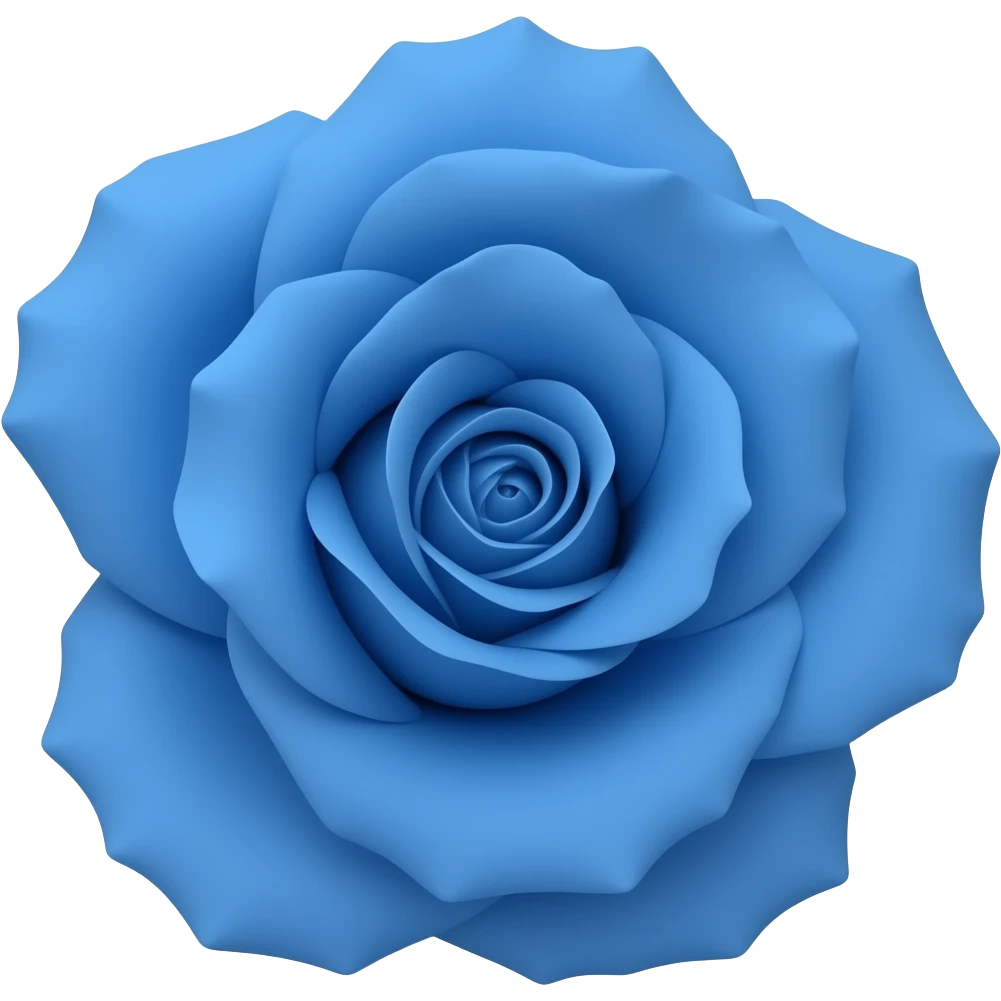 Blue rose emoji