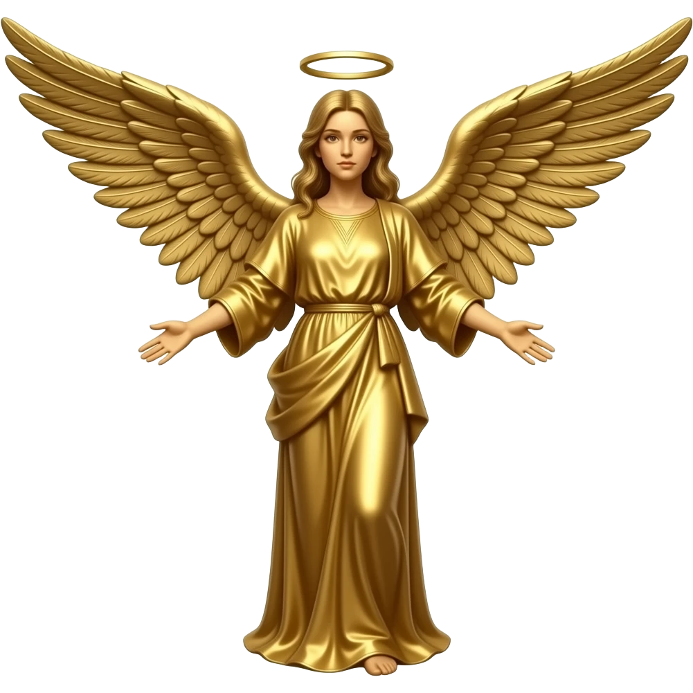 Gold angel statue emoji