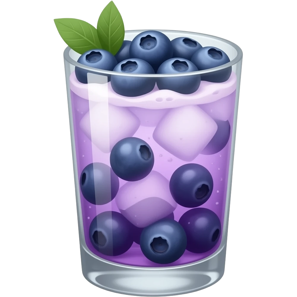 Purple blueberry mocktail emoji